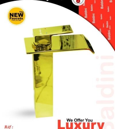 Mitigeur Lavabo Haut Doré