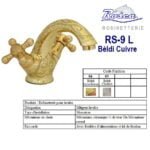 Rosca melangeur lavabo normal rs-9 l-n beldi/ cuivre