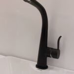 Mitigeur cuisine rabattable noir rimini
