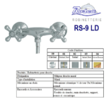 ROSCA MELANGEUR DOUCHE NORMAL RS-9 LD-N CHROME