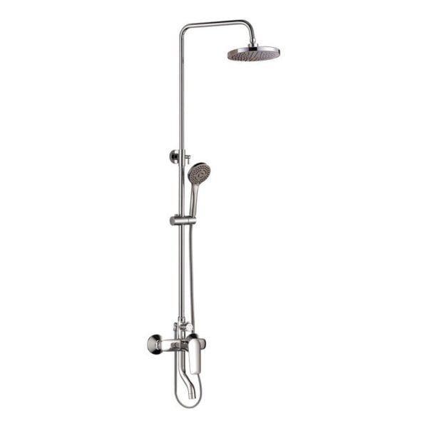 Colonne de douche chrome avec mitigeur baignoire