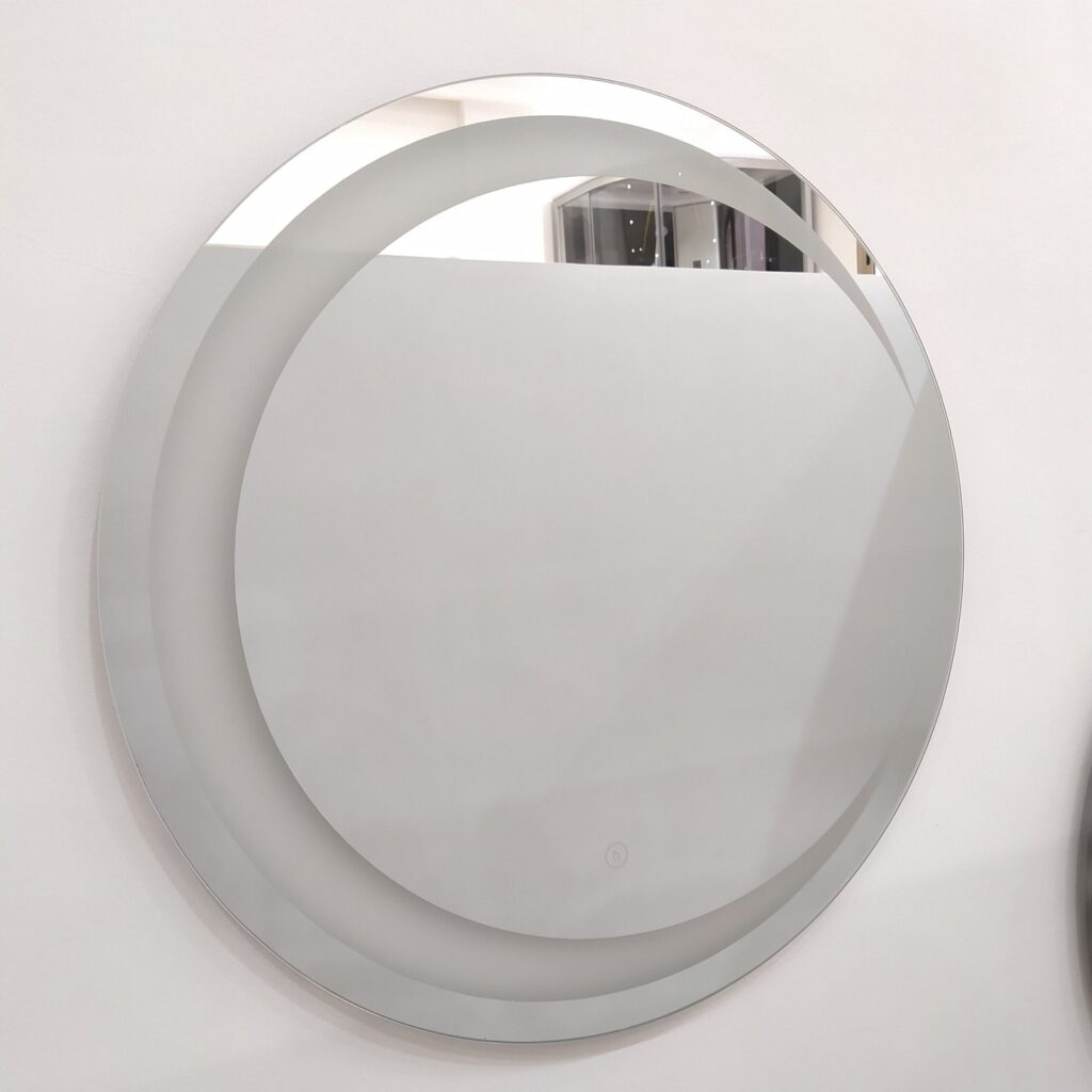 Miroir Rond LED Avec Une Grande Bande Lumineuse