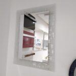 Miroir Carré LED Blanc Étoilé
