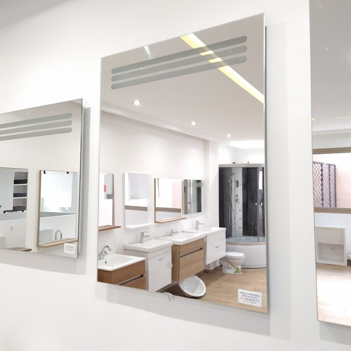 Miroir LED 3 Bandes 60X80 cm Vertical