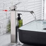 Mitigeur Lavabo Haut Cascade Chrome Baldini