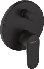 Mitigeur baignoire encastrable Vernis Noir Rond