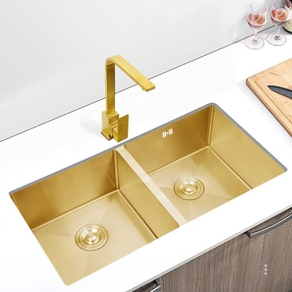 Baldini évier sous plan gold 80x45
