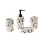 Accessoires salle de bain en céramique 4 pièces – Image 5