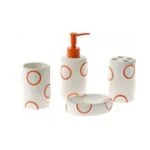 Accessoires salle de bain en céramique 4 pièces – Image 4