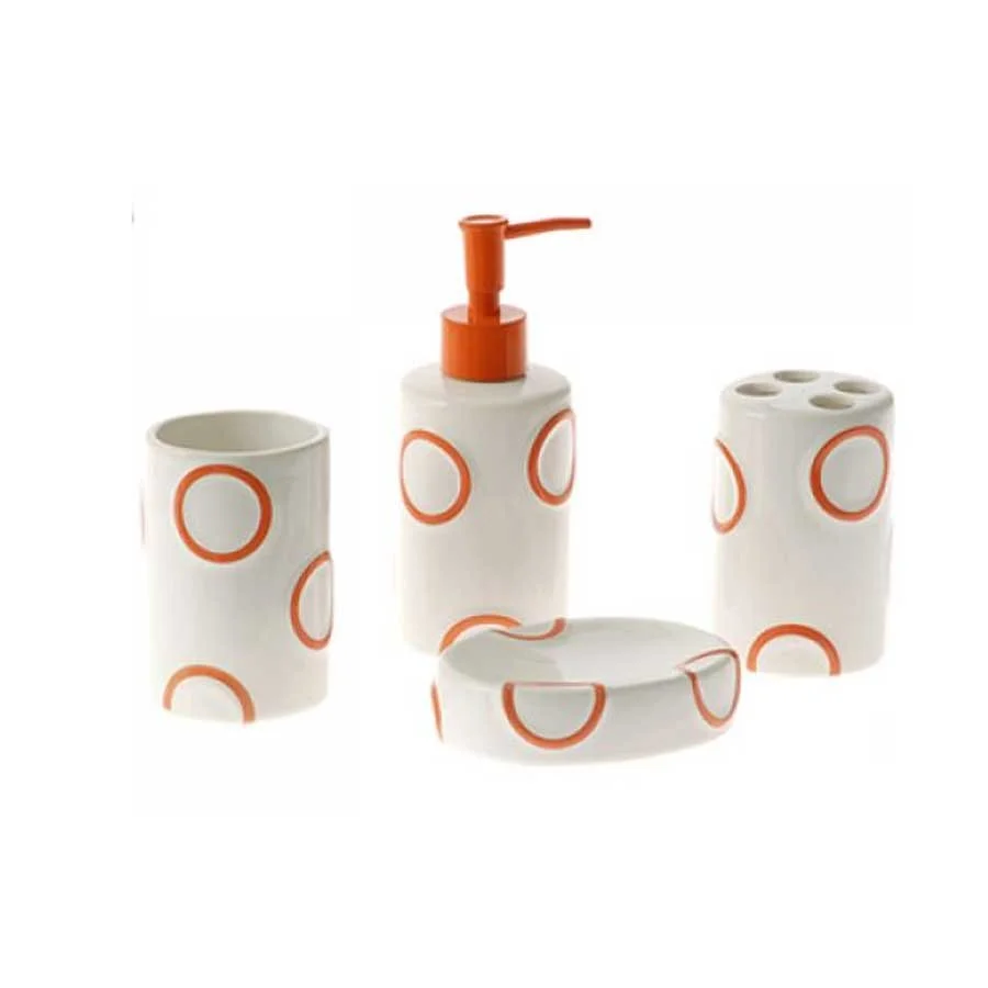 Accessoires salle de bain en céramique 4 pièces – Image 4