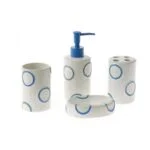 Accessoires salle de bain en céramique 4 pièces – Image 2