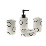 Accessoires salle de bain en céramique 4 pièces