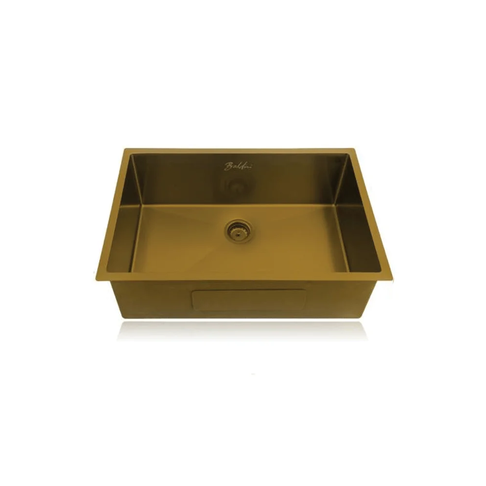 Baldini évier BL 12 58X45 Gold - L'éclat du Luxe dans un Format Fonctionnel