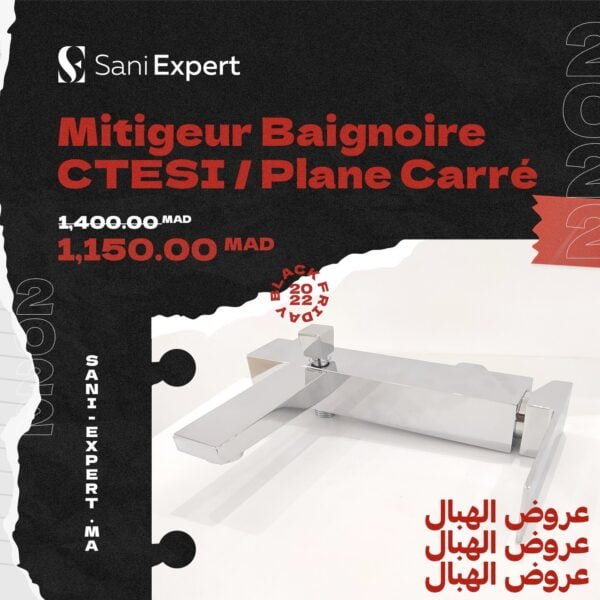 Mitigeur Baignoire Ctesi/Plane Carre