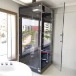 Cabine De Douche Coin Hydro-massage 100X100X220