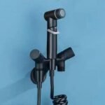 S4Y ROBINET EQUERRE DOUBLE+KIT WC NOIR