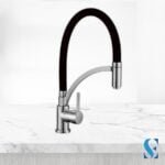 Mitigeur chef cuisine noir chrome Firmer