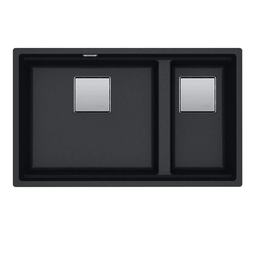 Franke évier graphite 76x46 sous plan Kubus