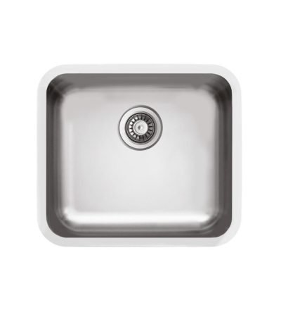 Goslar évier sous plan 49x44 carre brossé