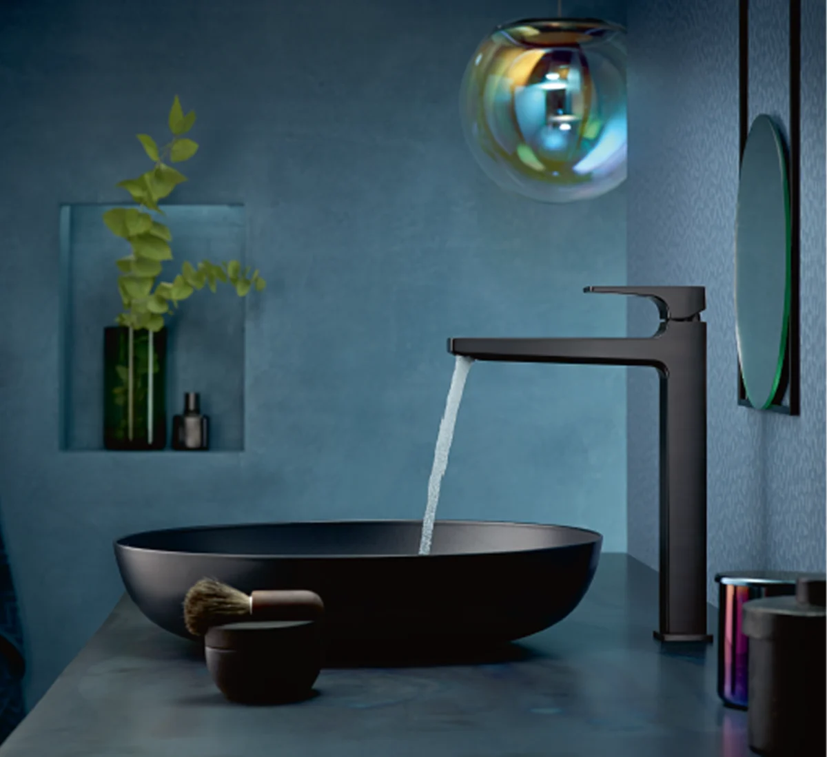 Hansgrohe mitigeur lavabo haut vernis Shape noir 2