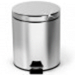 Poubelle à pédale en inox 3L