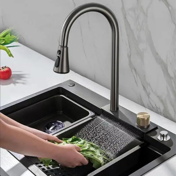 RAVENA EVIER LUXE 75X45 BLACK CASCADE RA7546B