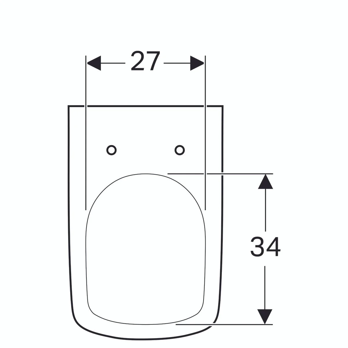 Geberit cuvette suspendu selnova normal+abattant amortissable – Image 5