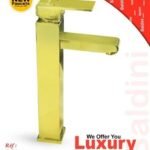 Mitigeur Lavabo Haut Dorée