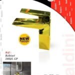 Mitigeur Lavabo Carre Baldini 2102L Dorée