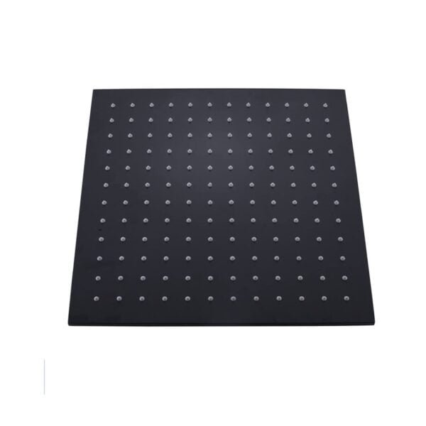 Zenith pomme de douche noir 40x40 carrée