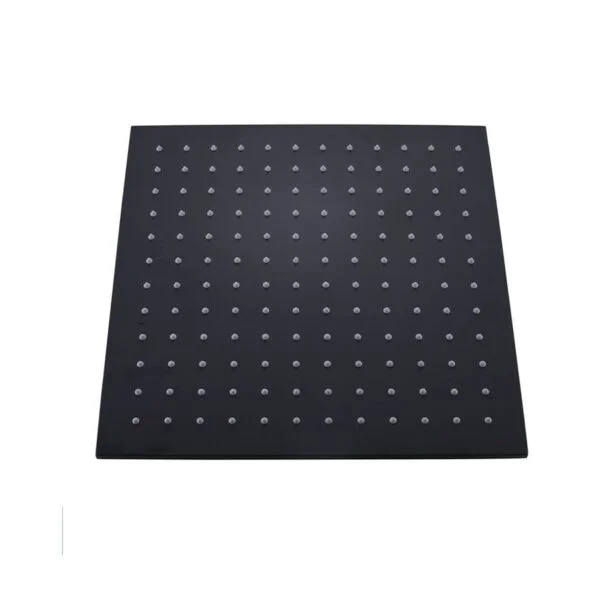 Zenith pomme de douche noir 40x40 carrée