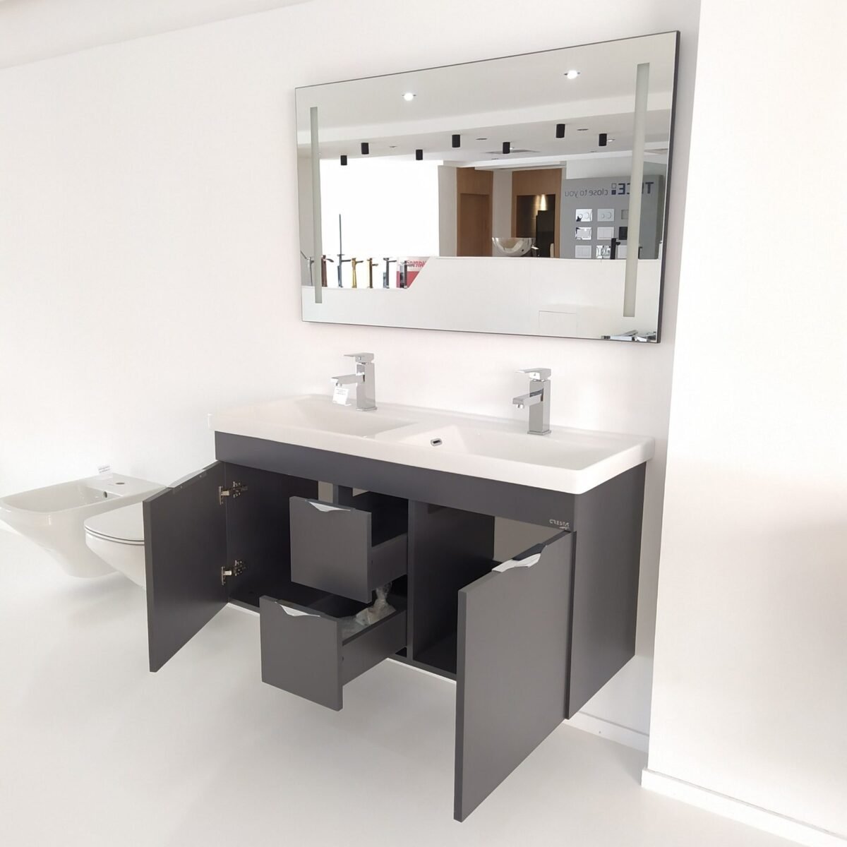Meuble complet duo 2t antrasit 120 – Image 2