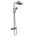 hansgrohe vernis shape 230 colonne de douche 1 jet avec mitigeur thermostatique avec ecosmart noir mat hg 26097670 0 e1689587405922