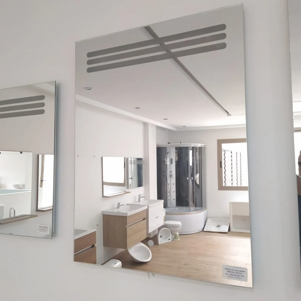 Miroir LED à 3 bandes lumineuses