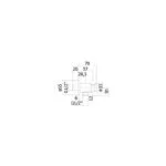 Zenith coude d'alimentation avec support carre - vue 2