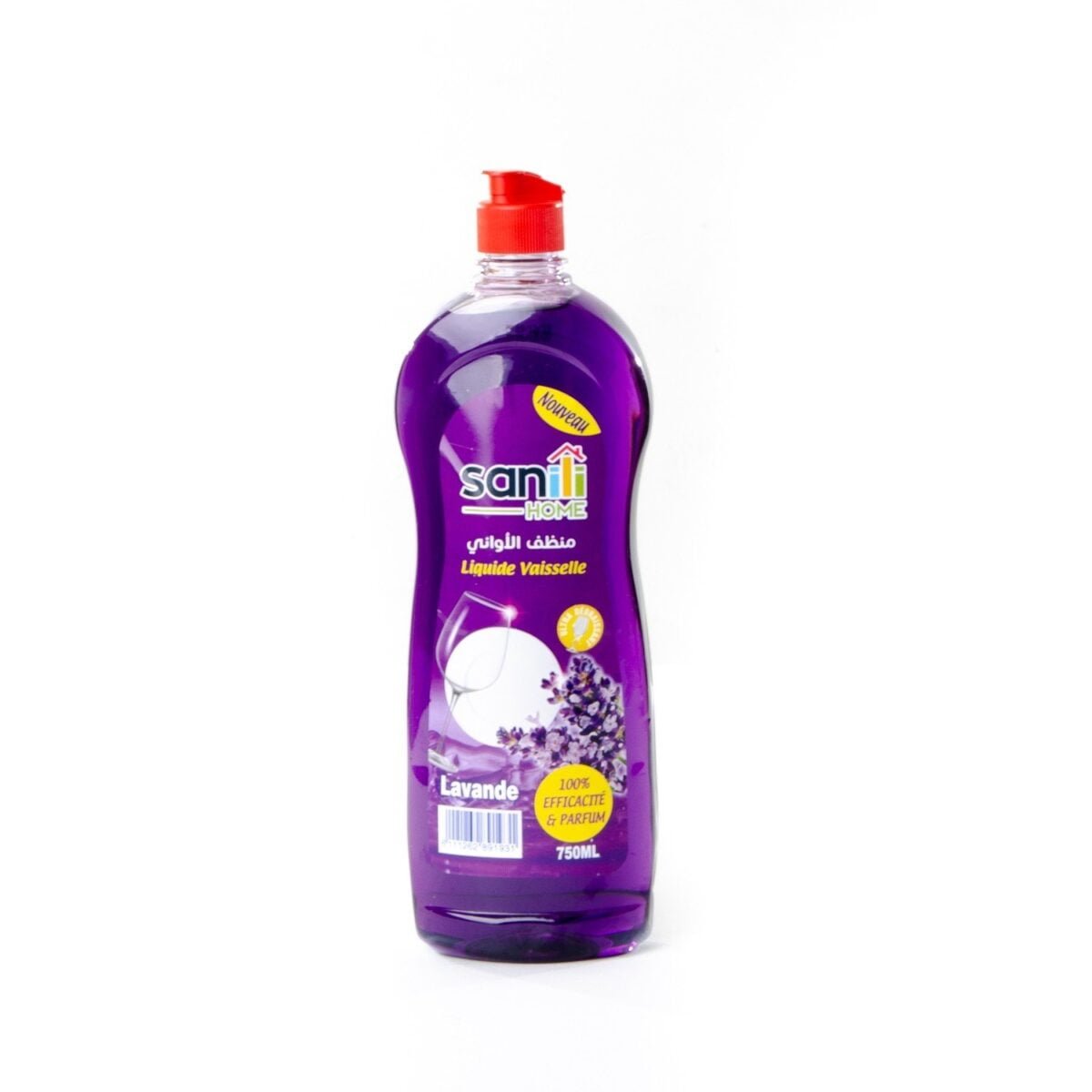 Liquide vaisselle 750ml lavande Sanili