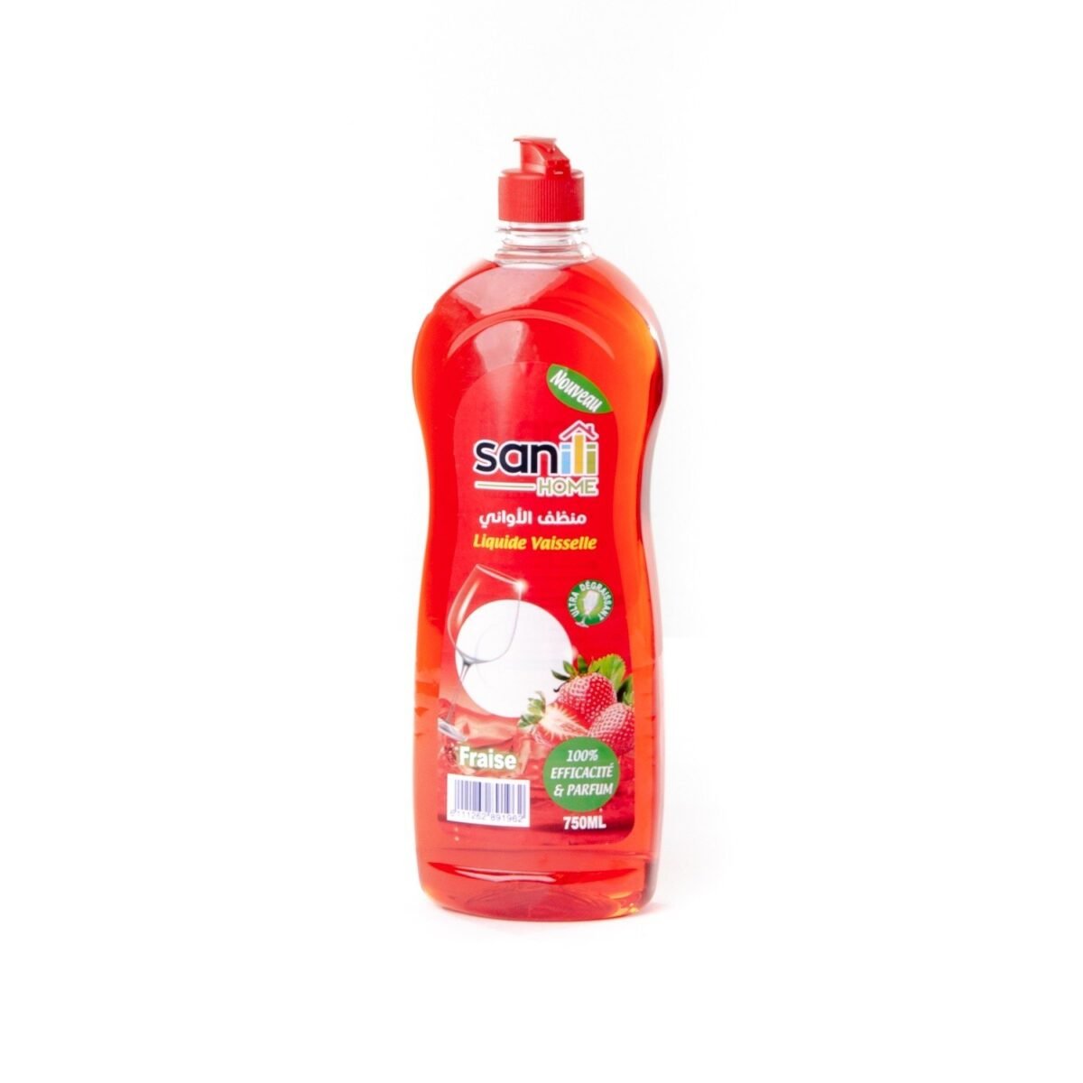 Liquide Vaisselle 750ML Fraise Sanili