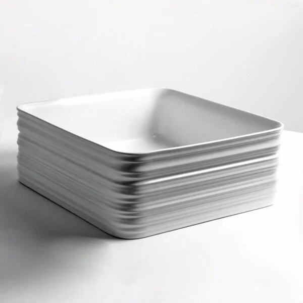 Vasque a poser carre380x380x135 blanc