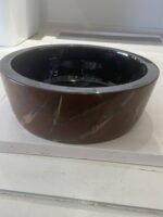 Aquazen vasque noir doré ronde