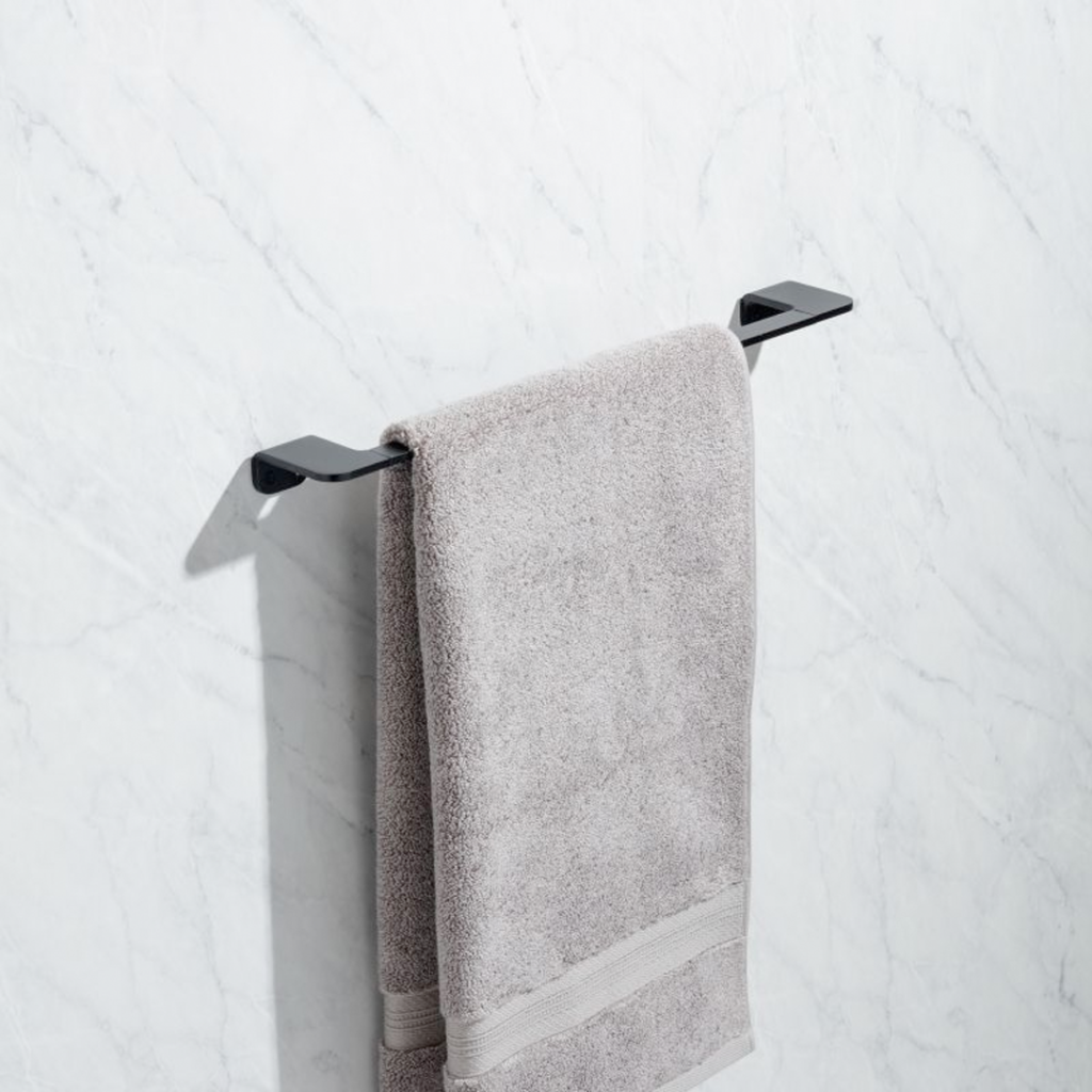 Porte-serviette anneau Onyx noir Tatay