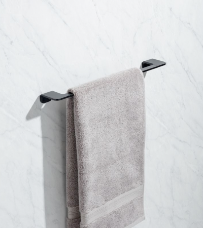 Porte-serviette anneau Onyx noir Tatay