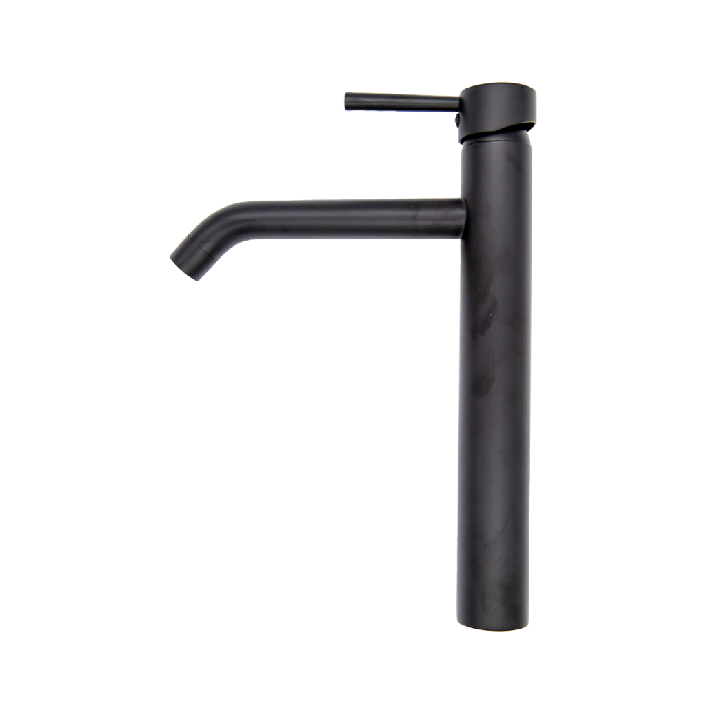 Mitigeur lavabo bec haut more noir mat