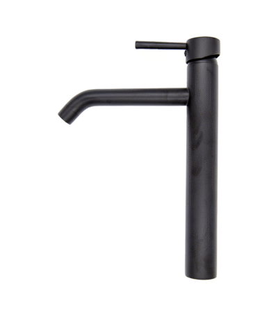 Mitigeur lavabo bec haut more noir mat