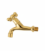 Robinet mural long pour Hammam Gold Wegay finition Or brillant