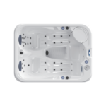 Jacuzzi SPA 200 x 150 x 77 cm blanc gris