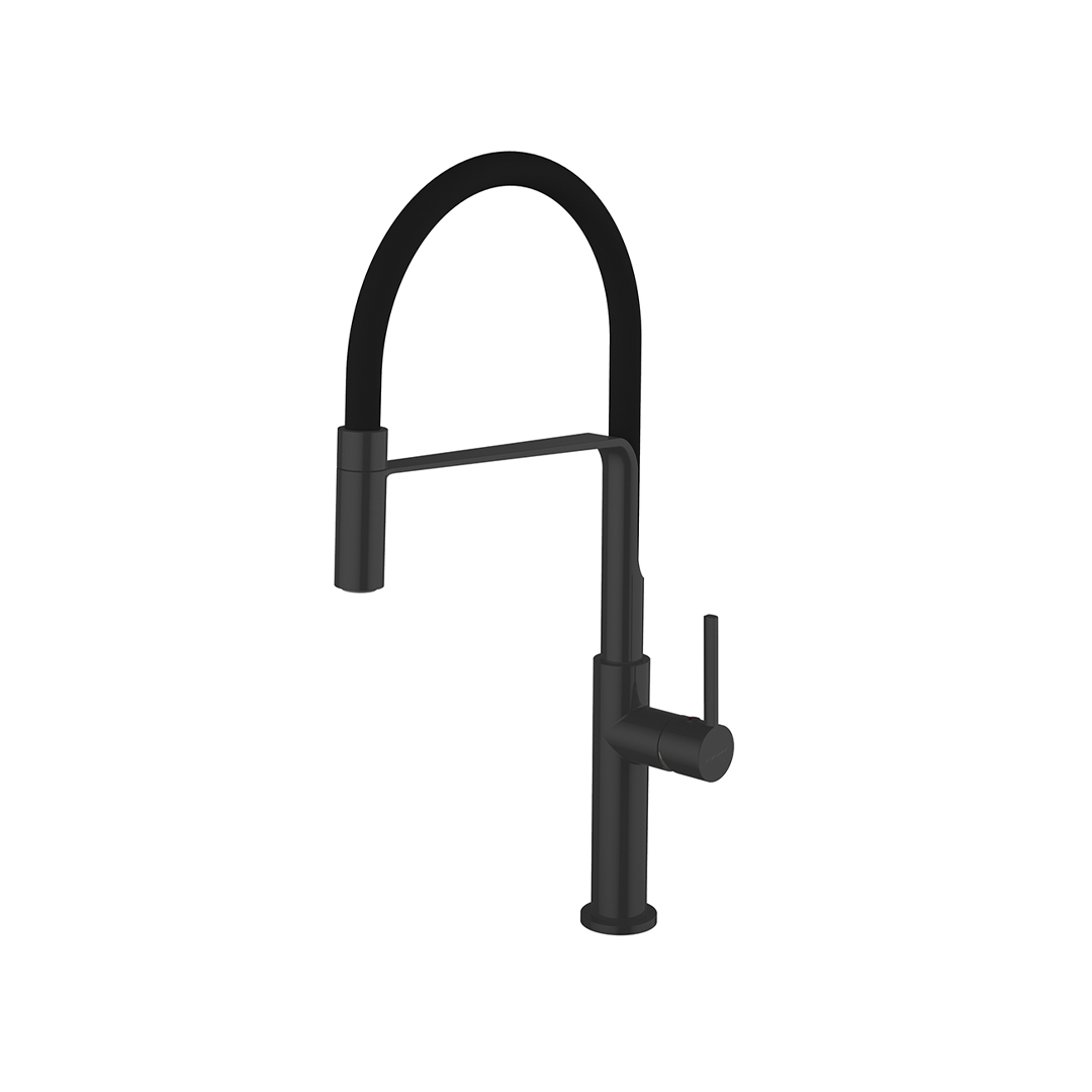 Mitigeur Évier semi-professionnel 255 mm Chef Slim Noir Mat Mitigeur Évier semi-professionnel 255 mm Chef Slim Noir Mat