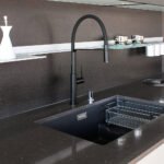 Mitigeur évier semi-professionnel noir mat – Image 4