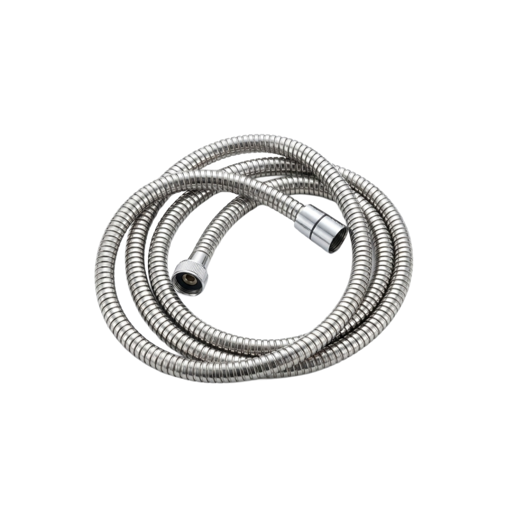 Flexible de douche inox 1,7 m Orfesa chrome brillant double agrafage.