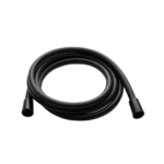 Flexible de douche noir mat 1,7 m Orfesa lisse anti-calcaire