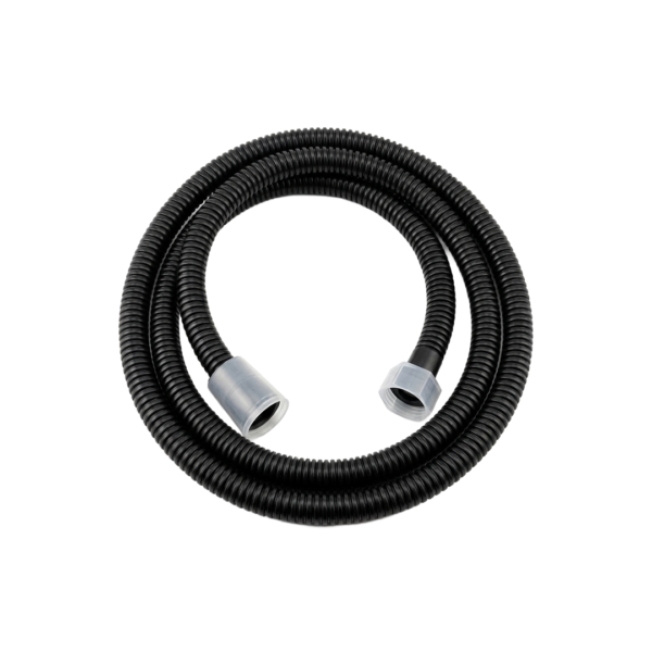 Flexible de douche 1,5 M noir Robimed annelé robuste universel.